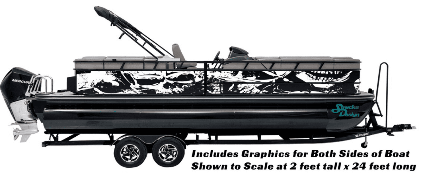 distressed vinyl graphic wrap for pontoon boats distressed vinyl graphic wrap for pontoon boats
